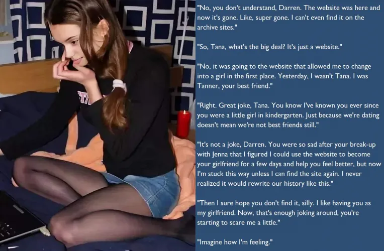 New Caption! The Website Just Disappeared #gendertransformation #m2f m2fcaption #m2ftransformation #magicaltransformation #realityshift #stuck