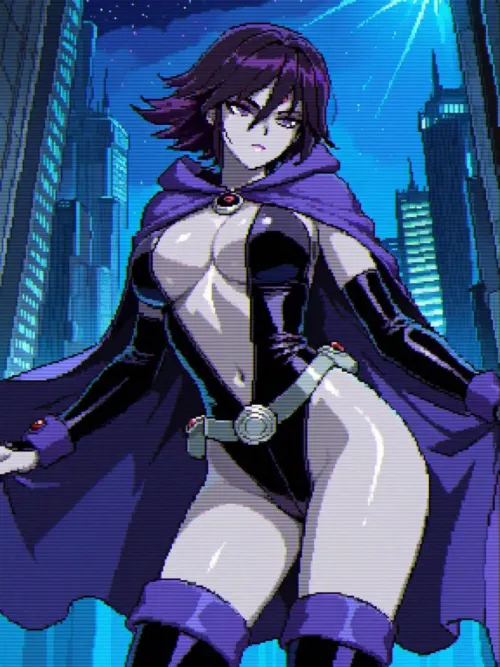 Pixel raven