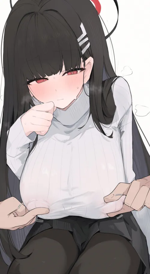 Stimulating Rio's nipples