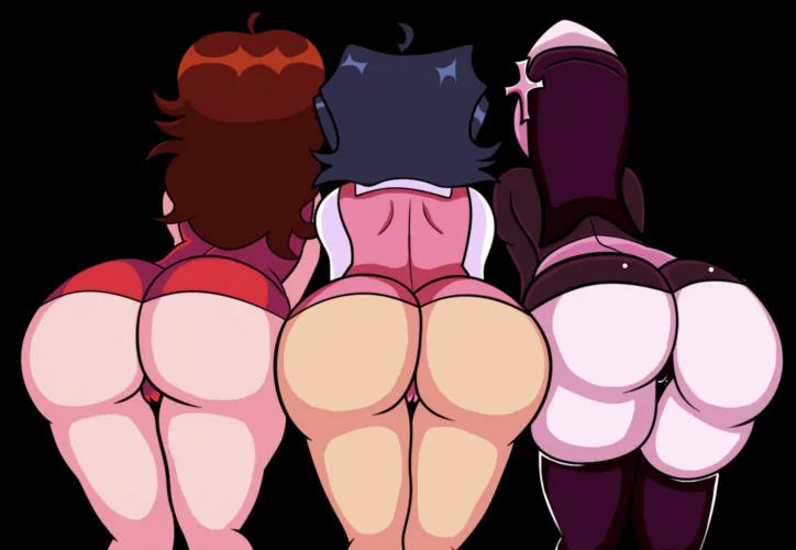 three asses