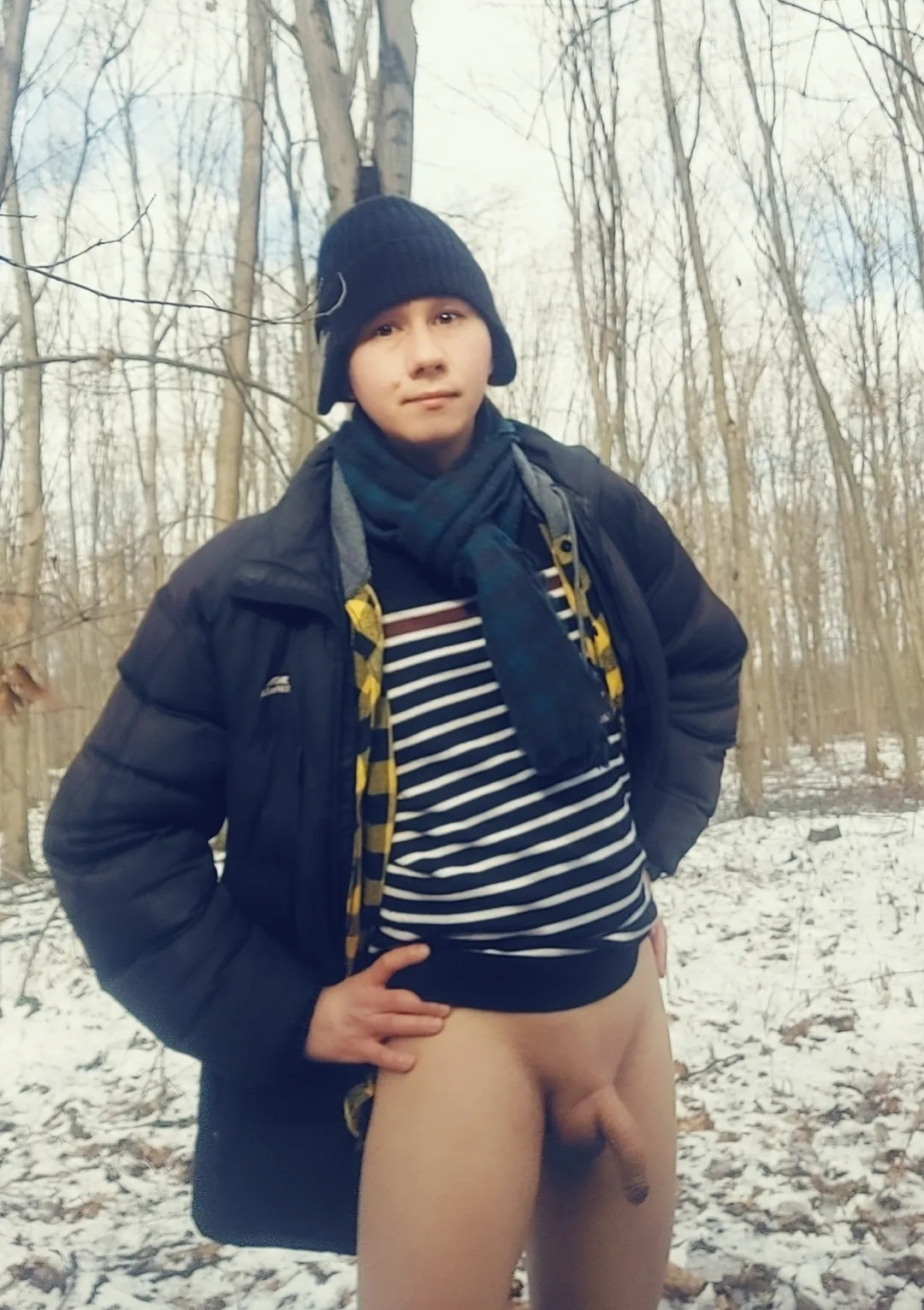 Winter Donald Ducking sure looks silly I guess