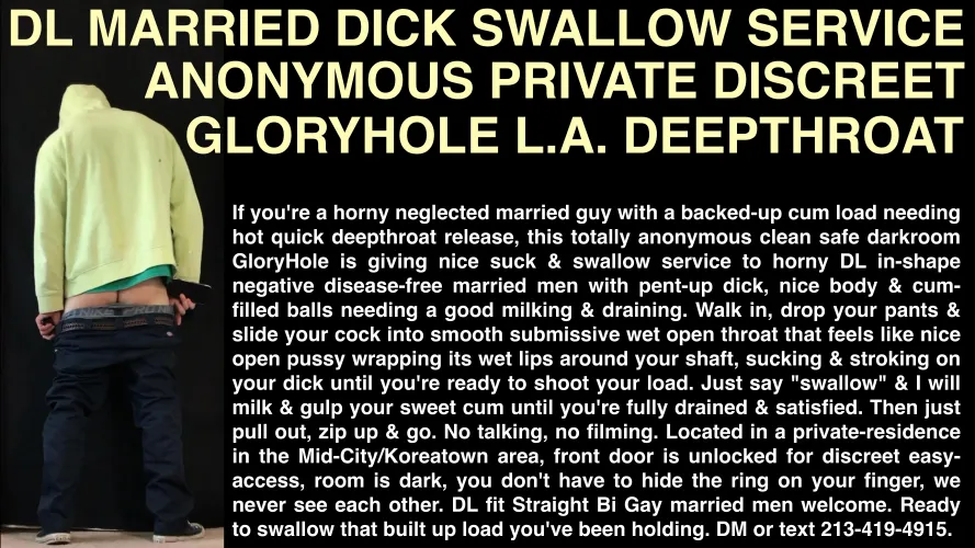 34 City: Los Angeles California - GloryHole Milking Married Dick