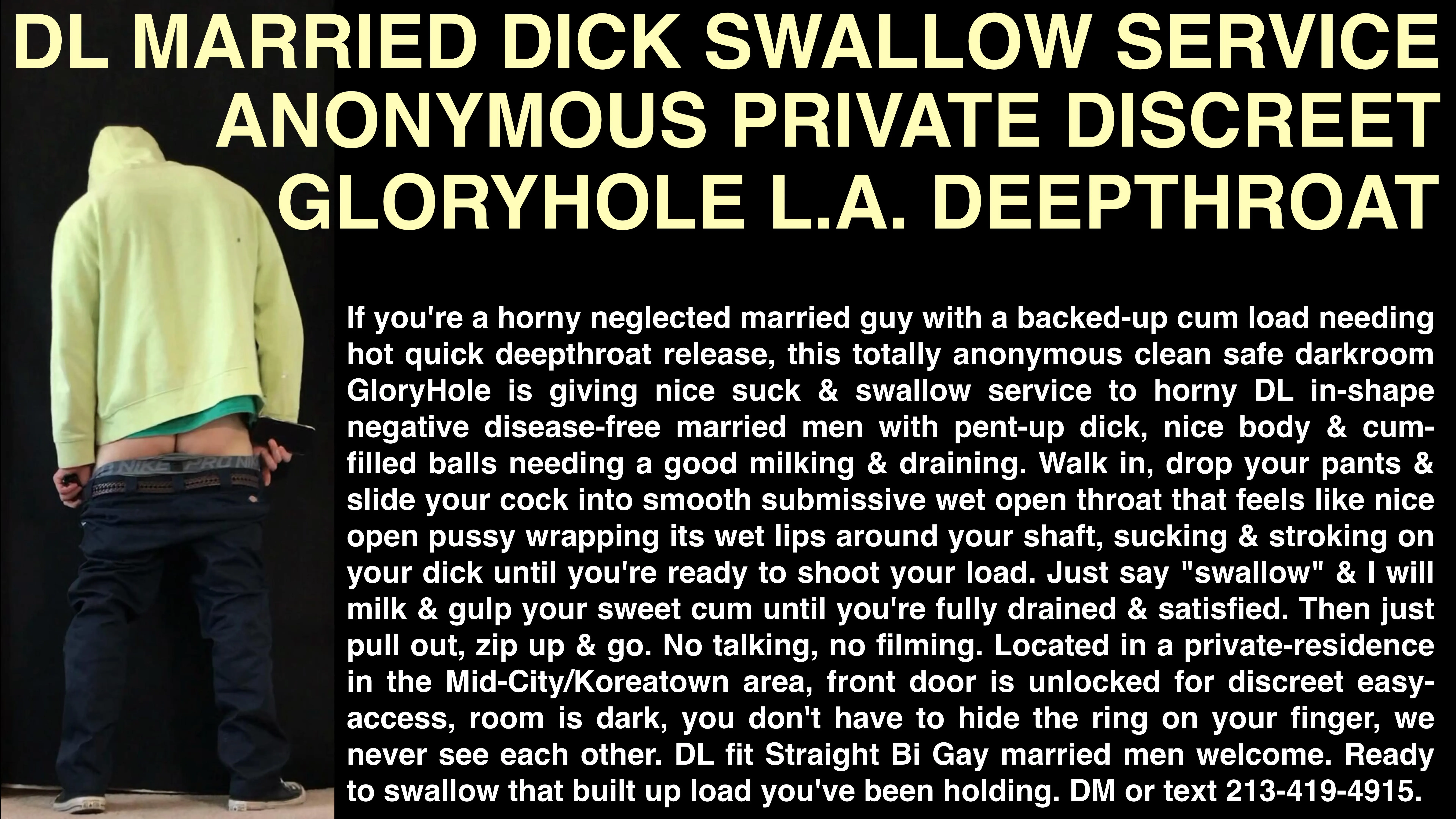 34 City: Los Angeles California - GloryHole Milking Married Dick