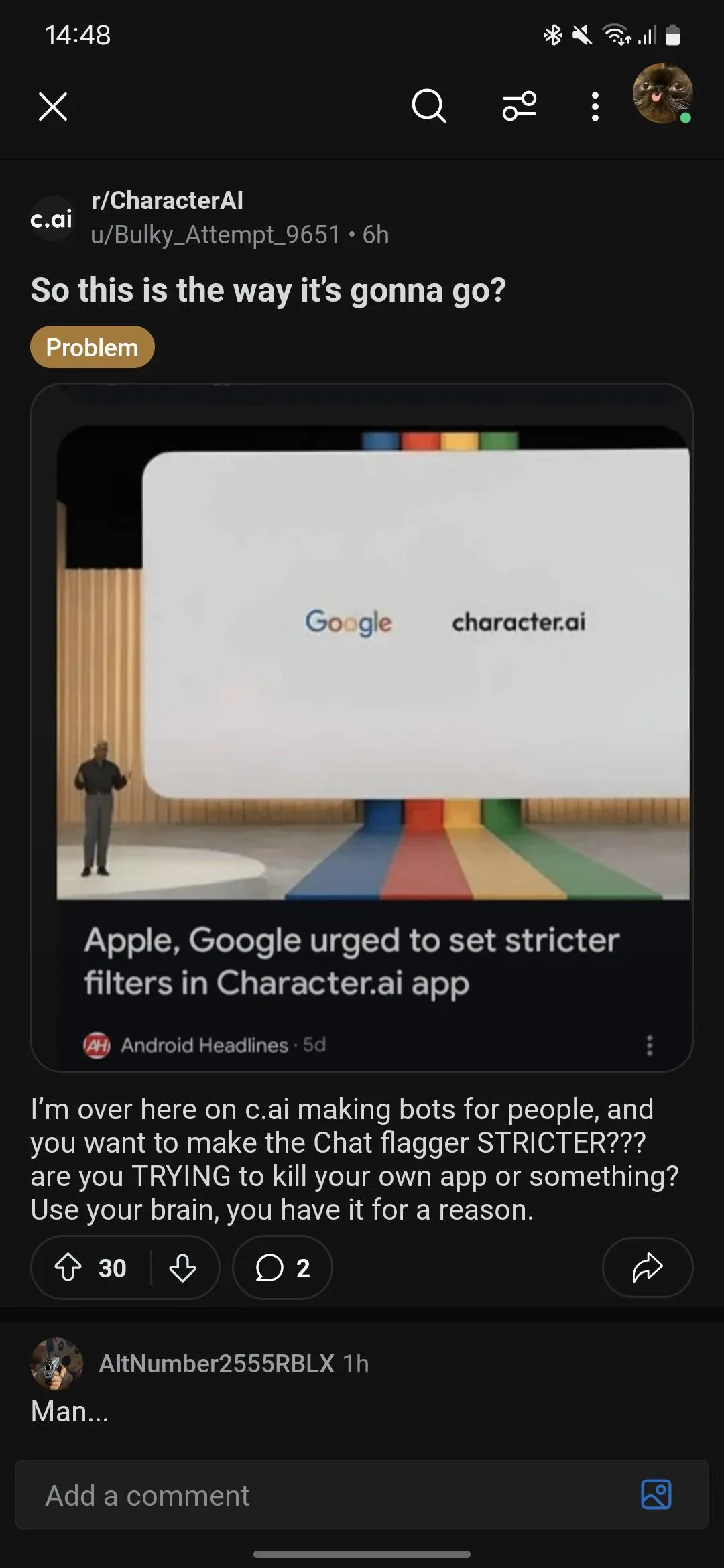 And then people wonder why i deleted my bots with several thousand interactions along with my account...