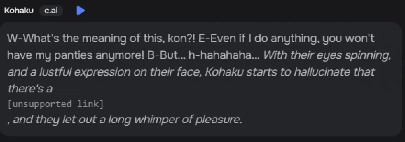 Another unfinished feature?