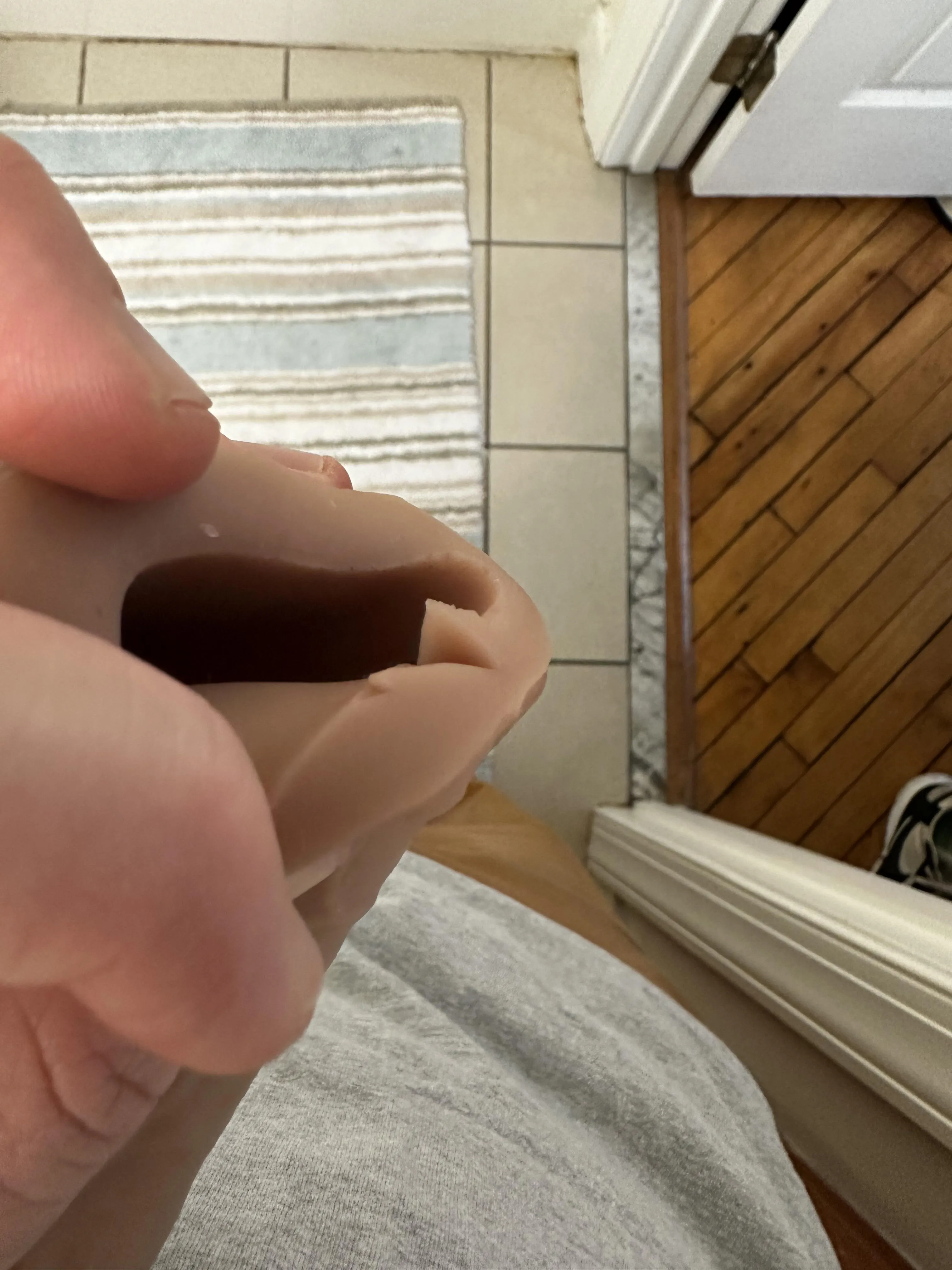 Large tear at base of MonsterCocksUS sleeve, only used twice