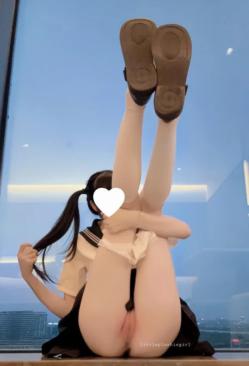 Old perv creeping on my in my uniform