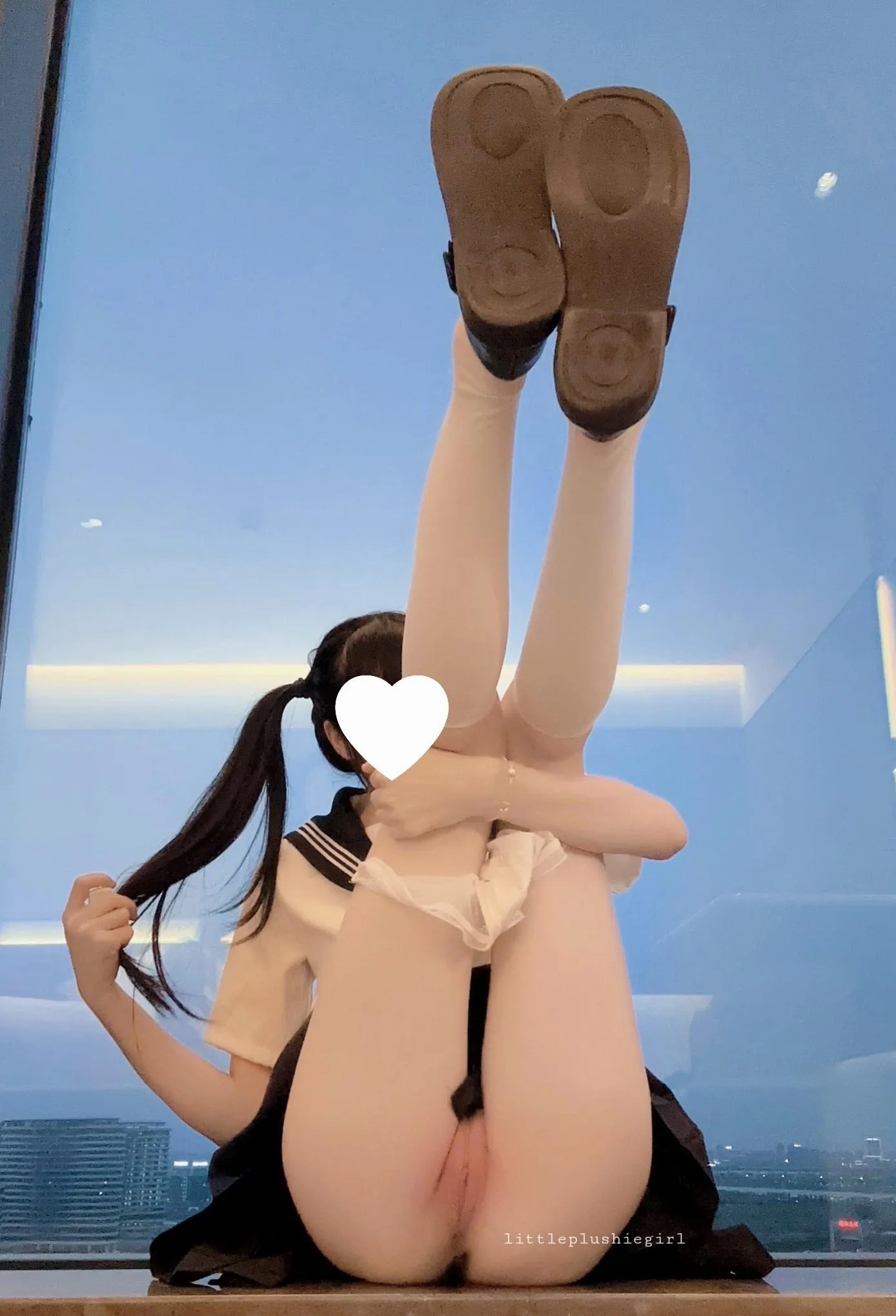 Old perv creeping on my in my uniform