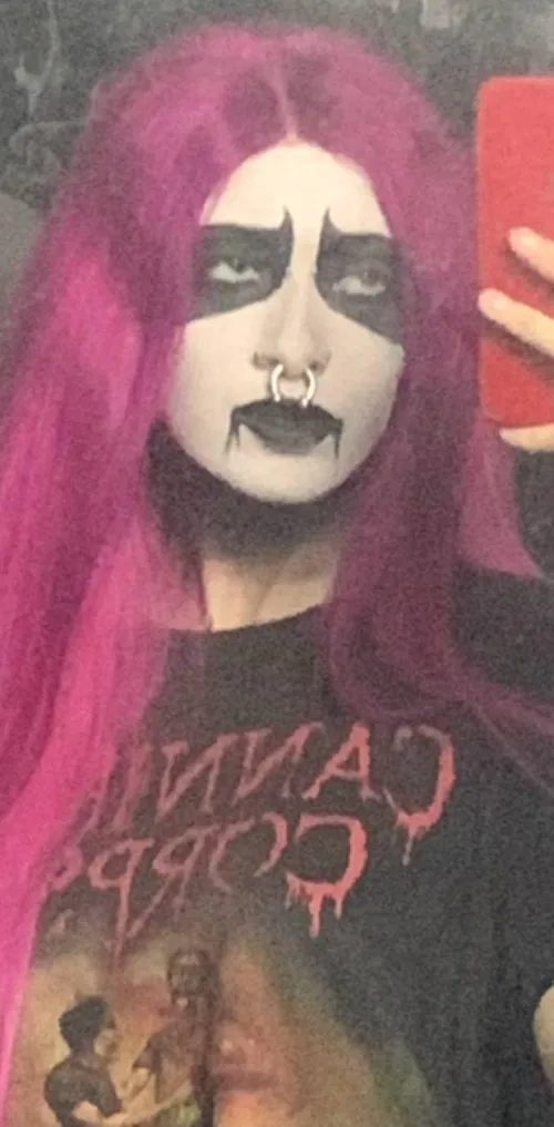 Rocking this outfit—because brutal and sexy is a killer combo