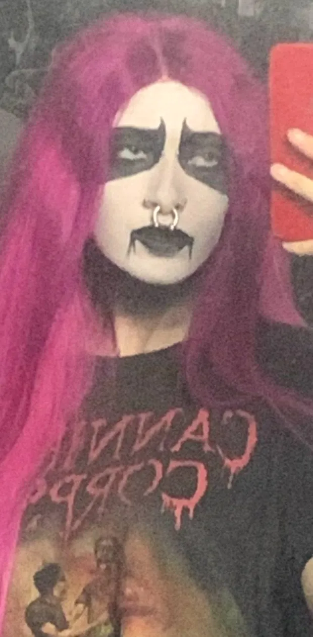 Rocking this outfit—because brutal and sexy is a killer combo