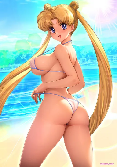 Sailor Moon at the beach