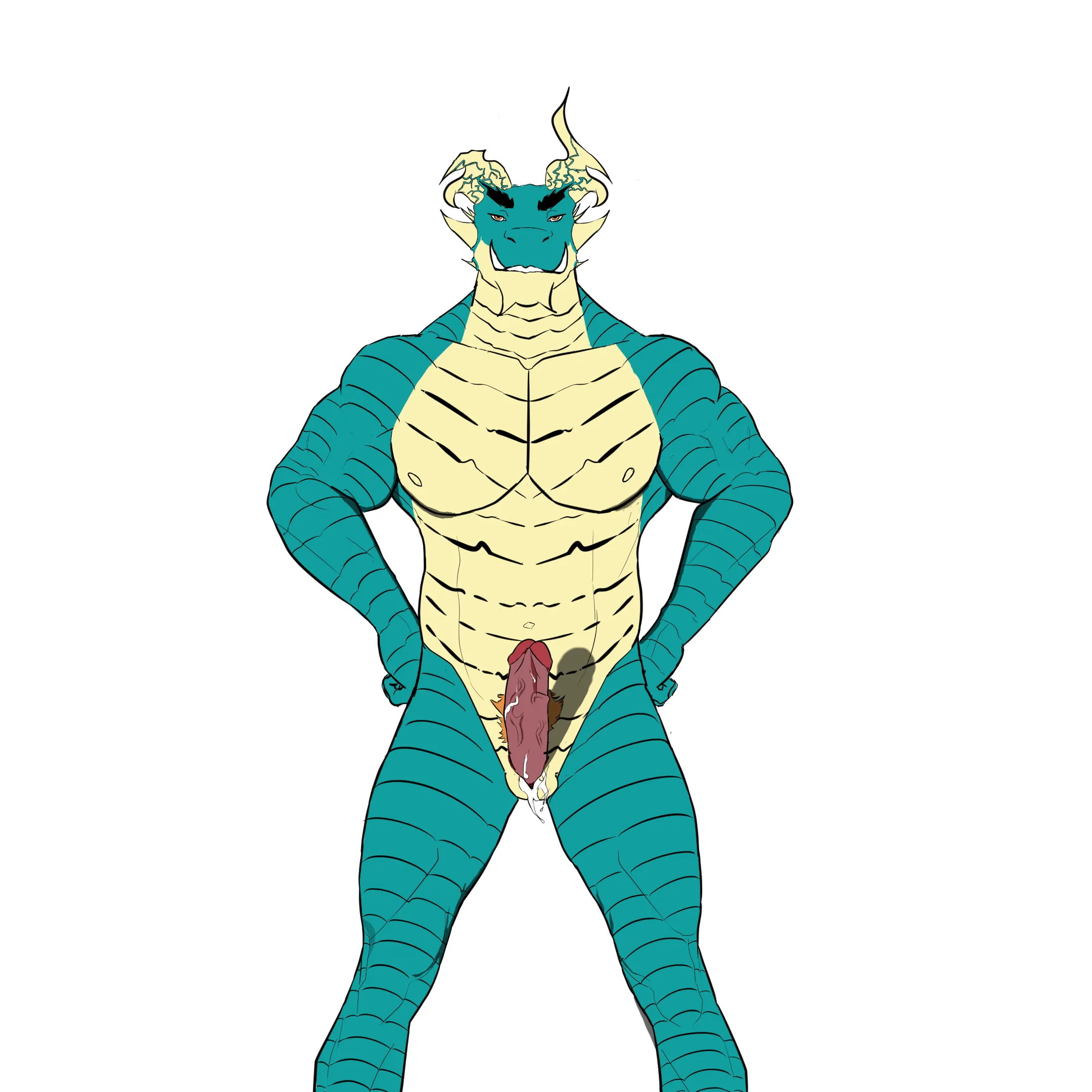 Standing tall and fierce - bow before him (artist domdrart on x)