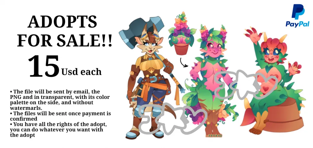 Adopts offer! / art by me joooooy1705 / Info below!