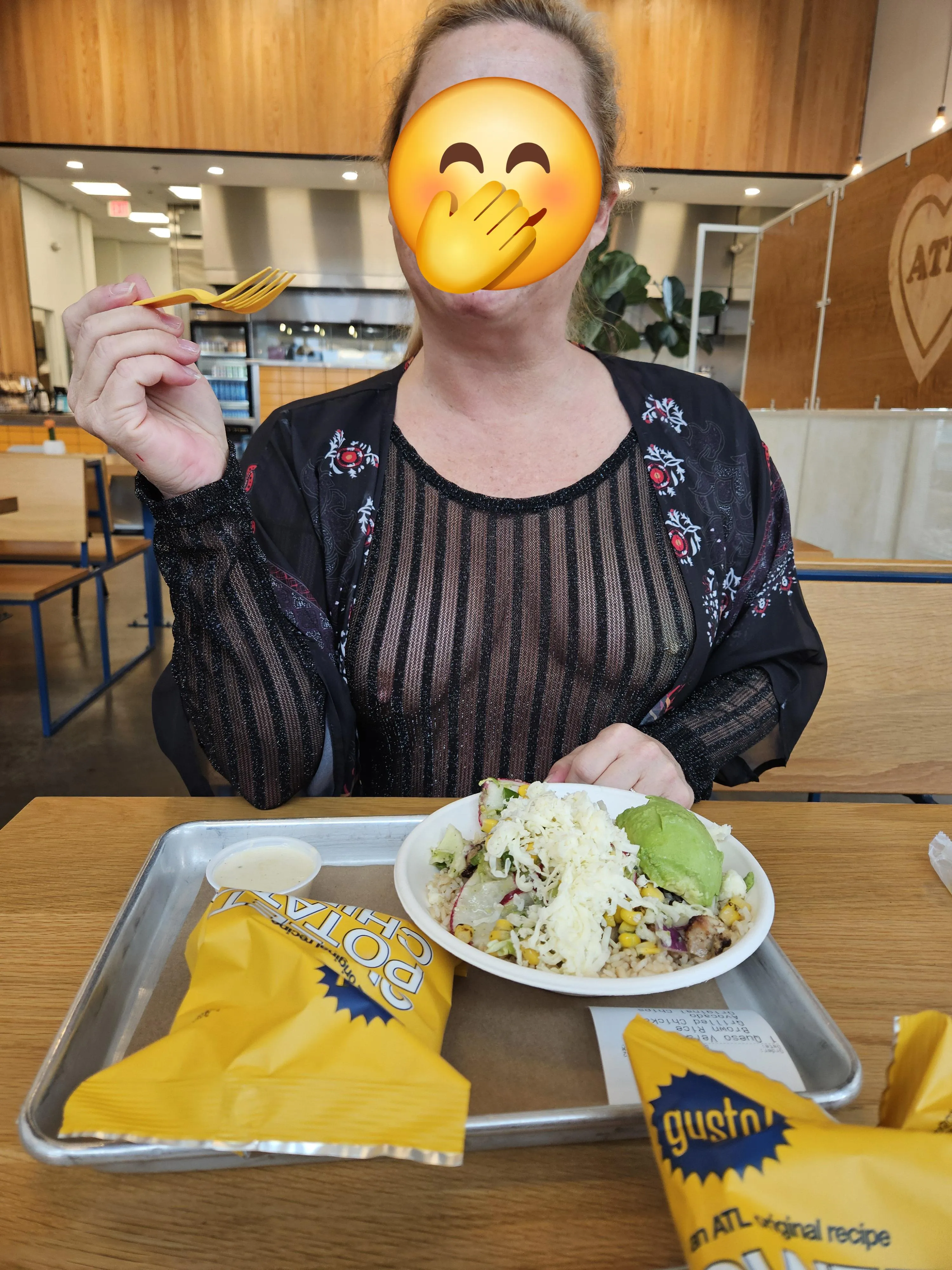 Always enjoy lunch out with hubby!