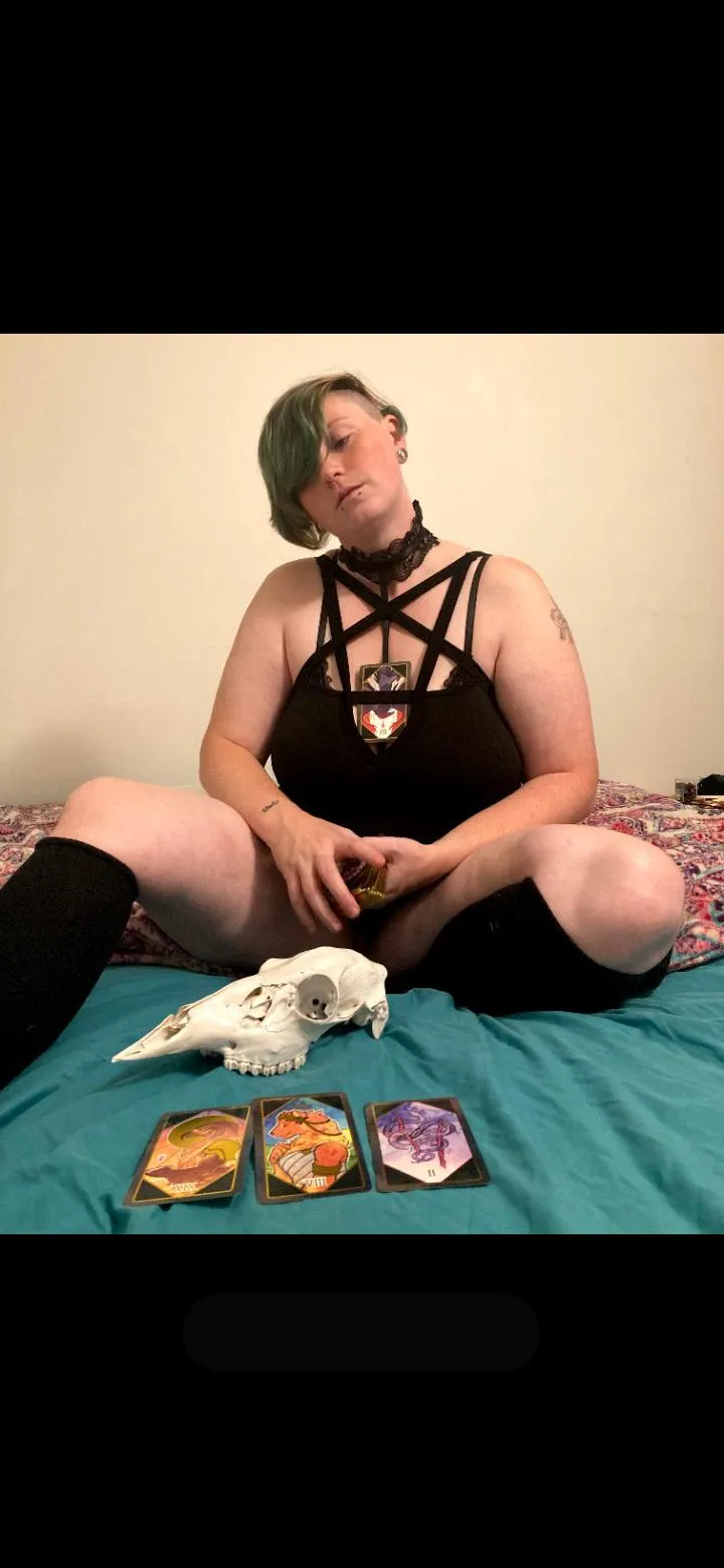 Big boobs and a tarrot deck what more could you want