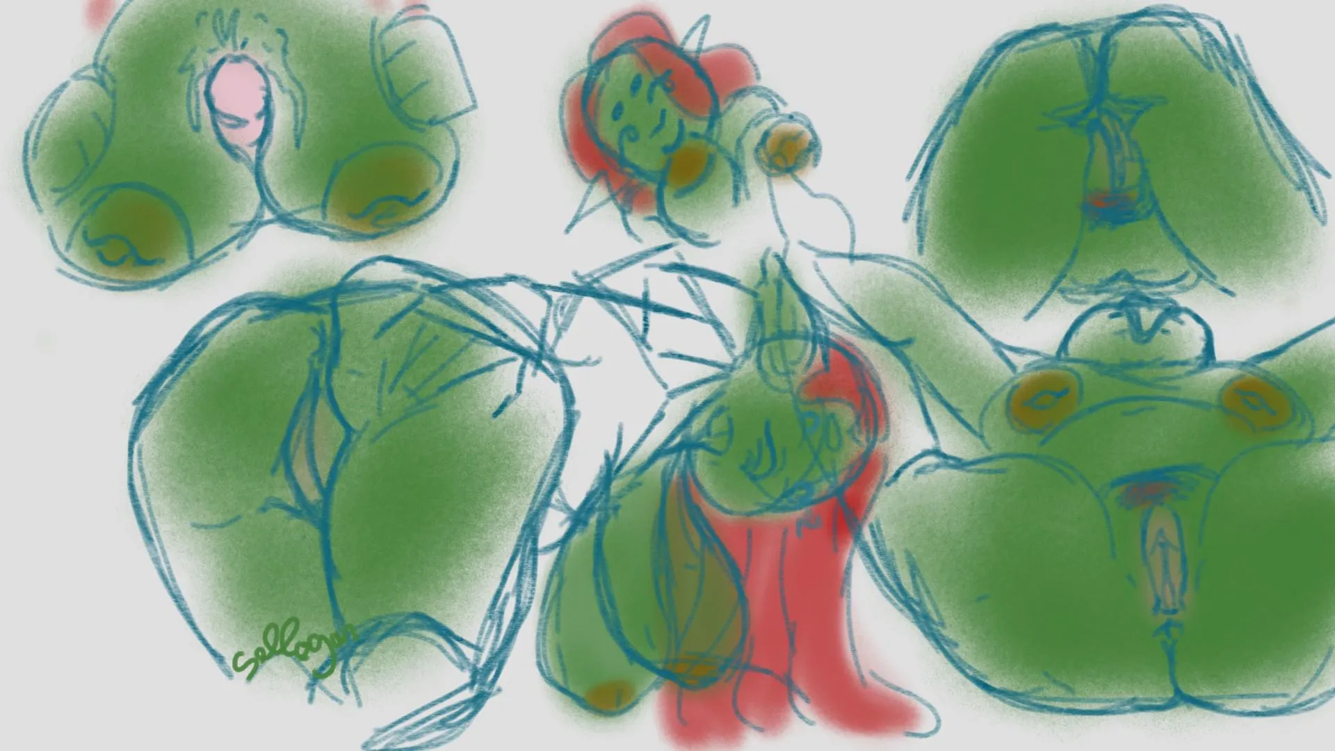 Late night lewd sketches Lana (by me sello)