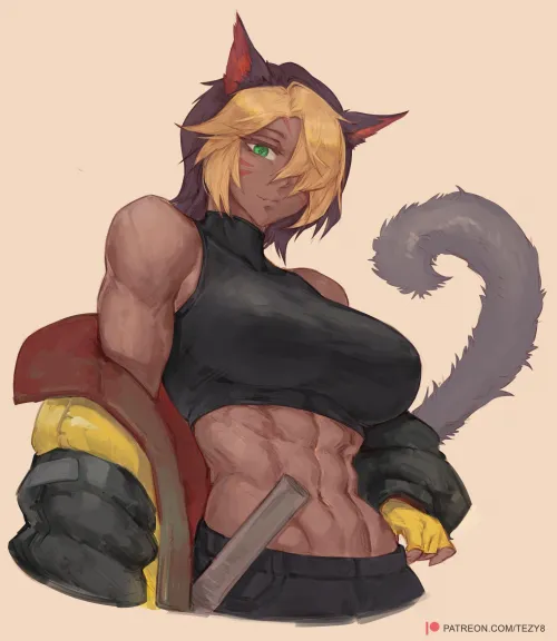 Miqo'te baddie (Tezy8 Art)