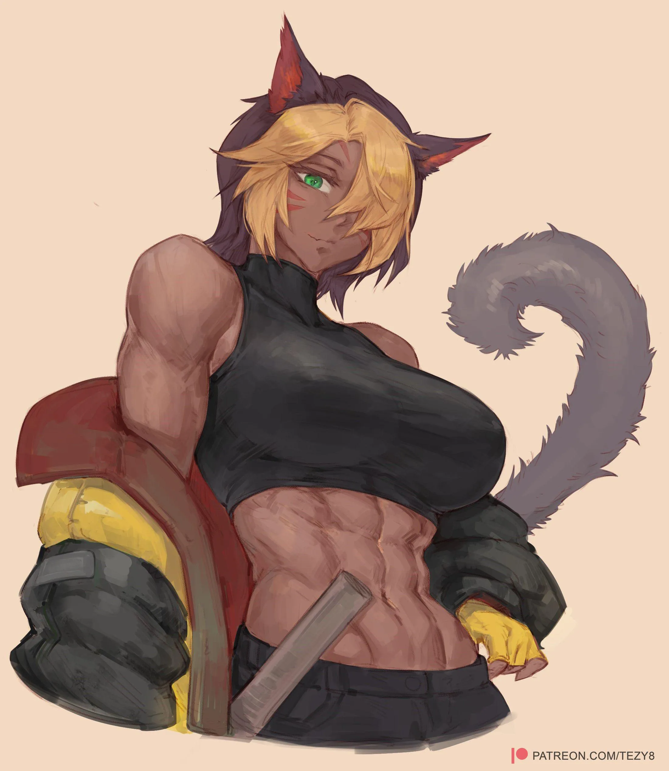 Miqo'te baddie (Tezy8 Art)