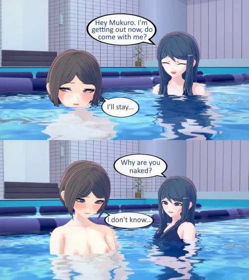Mukuro's embarrasing swim