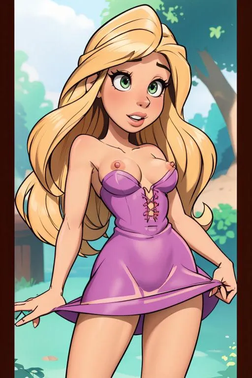 Rapunzel, things are getting tight.. (JSinopeStyle)