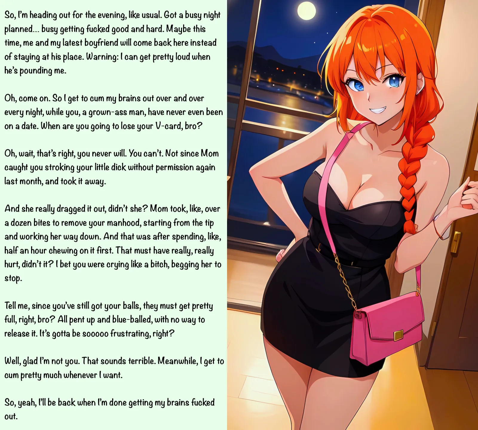 She has a busy night planned [AI Image] (punishment81 on ImageFap)