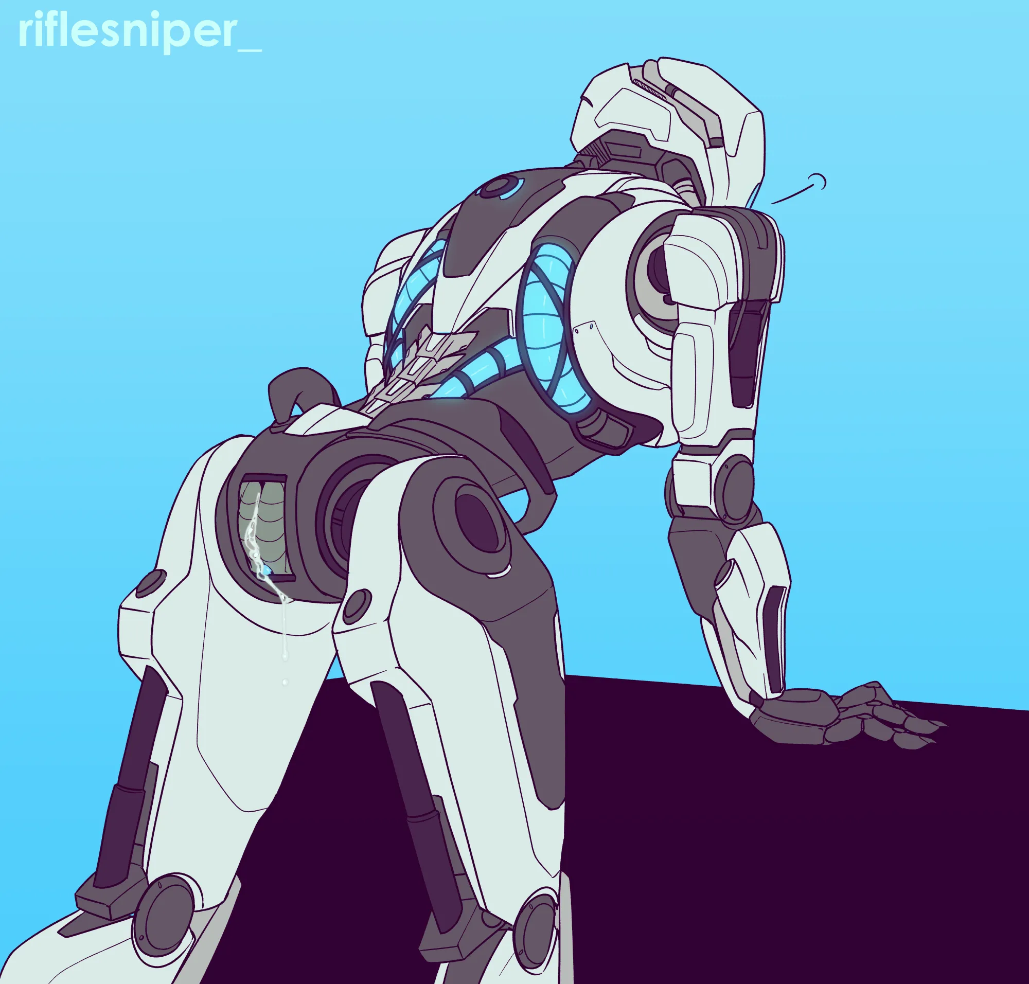 so we all noticed the obvious looking plate on the bottom of his crotch right (meeeeeee/riflesniper) [samuel hayden, doom 2016]