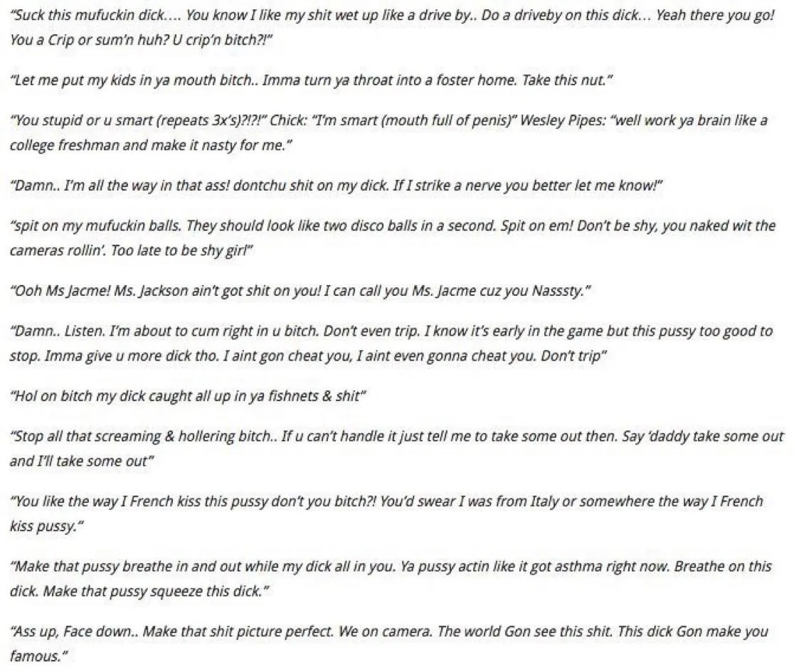 Some of Wesley Pipes famous quotes.