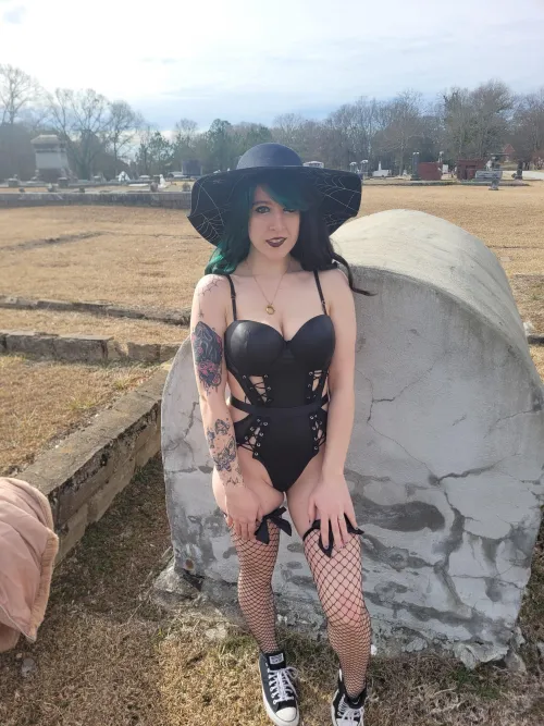 Chucks in the graveyard