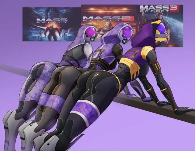 How Tali evolved over the games (Art by spacemaxmarine)