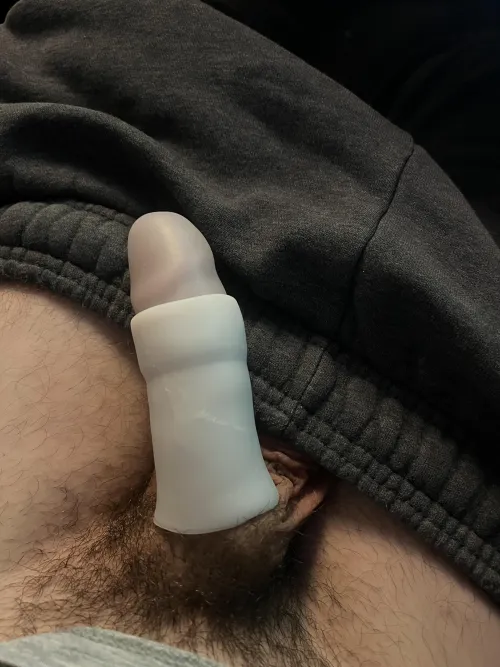 I hate the size of my penis. Trying to make it skinny with these silicone sleeves. Really wish it was just a nub and never got hard