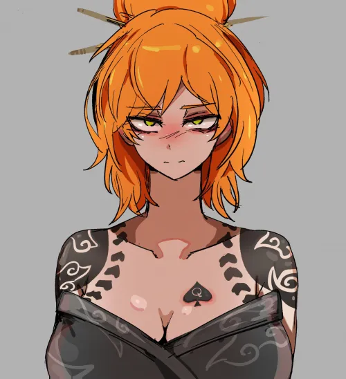 I think she got the wrong tattoo