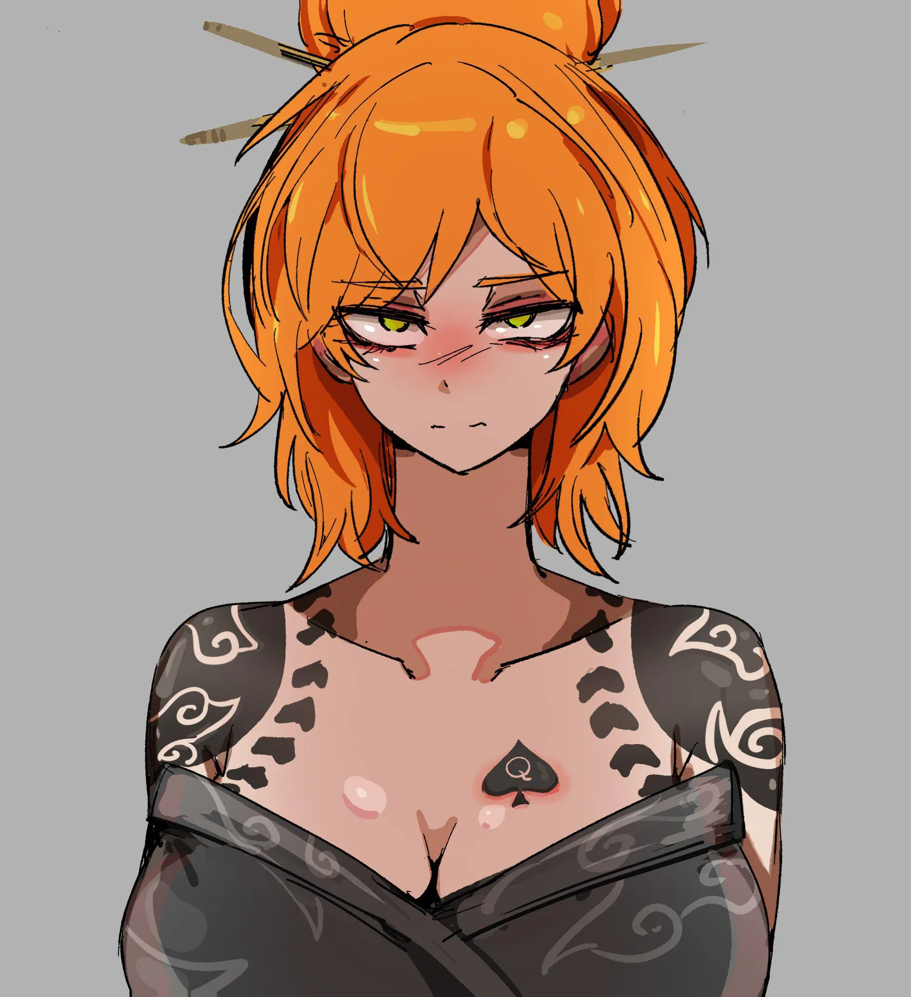 I think she got the wrong tattoo