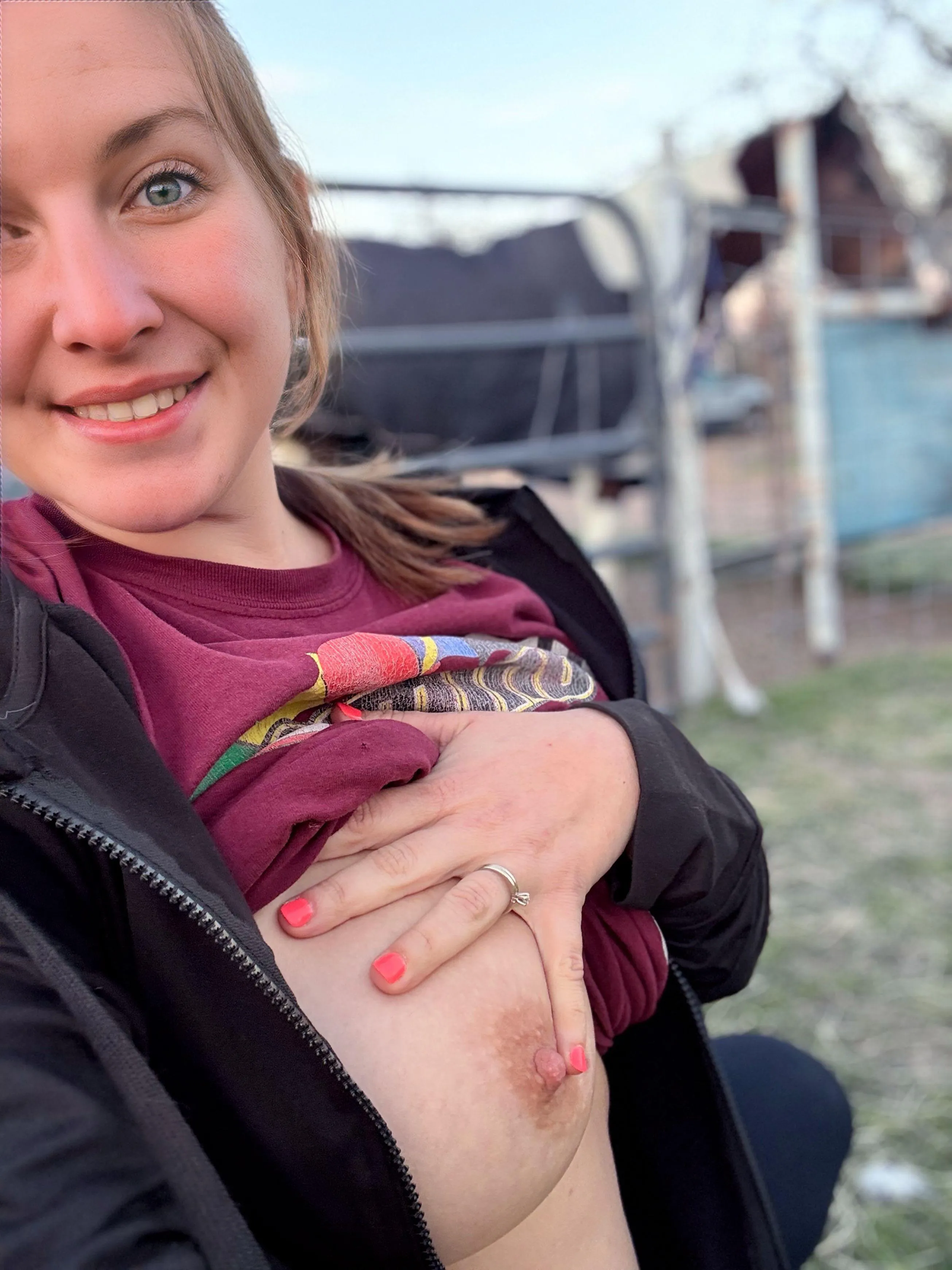 It’s a bit nipply in the pasture today