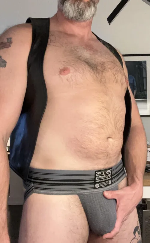 Jockstraps and leather go perfect together