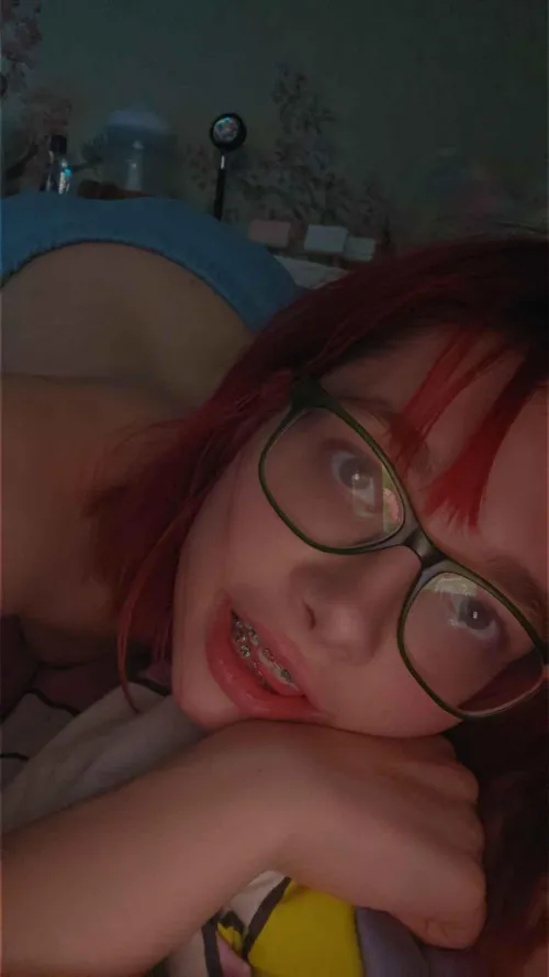 Just in bed with my stuffies!