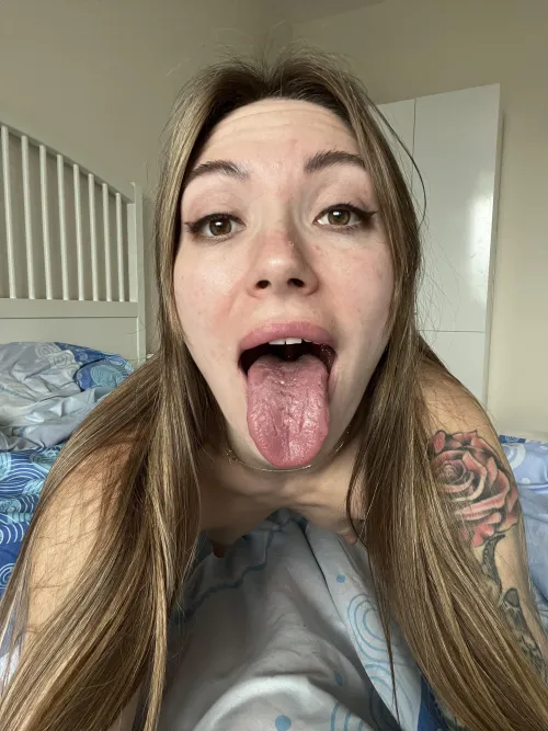 Just waiting for you to use my tongue