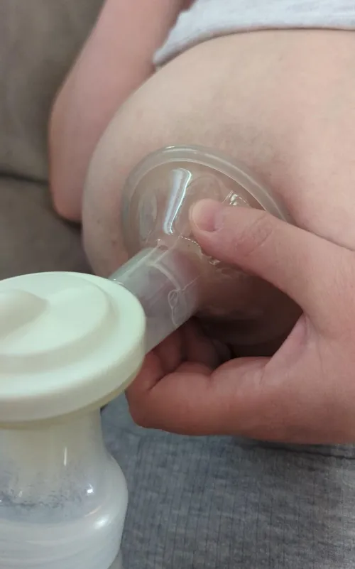 milking my huge tits