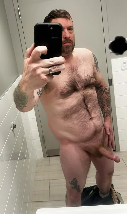 Couldn’t help but strip down at work today.