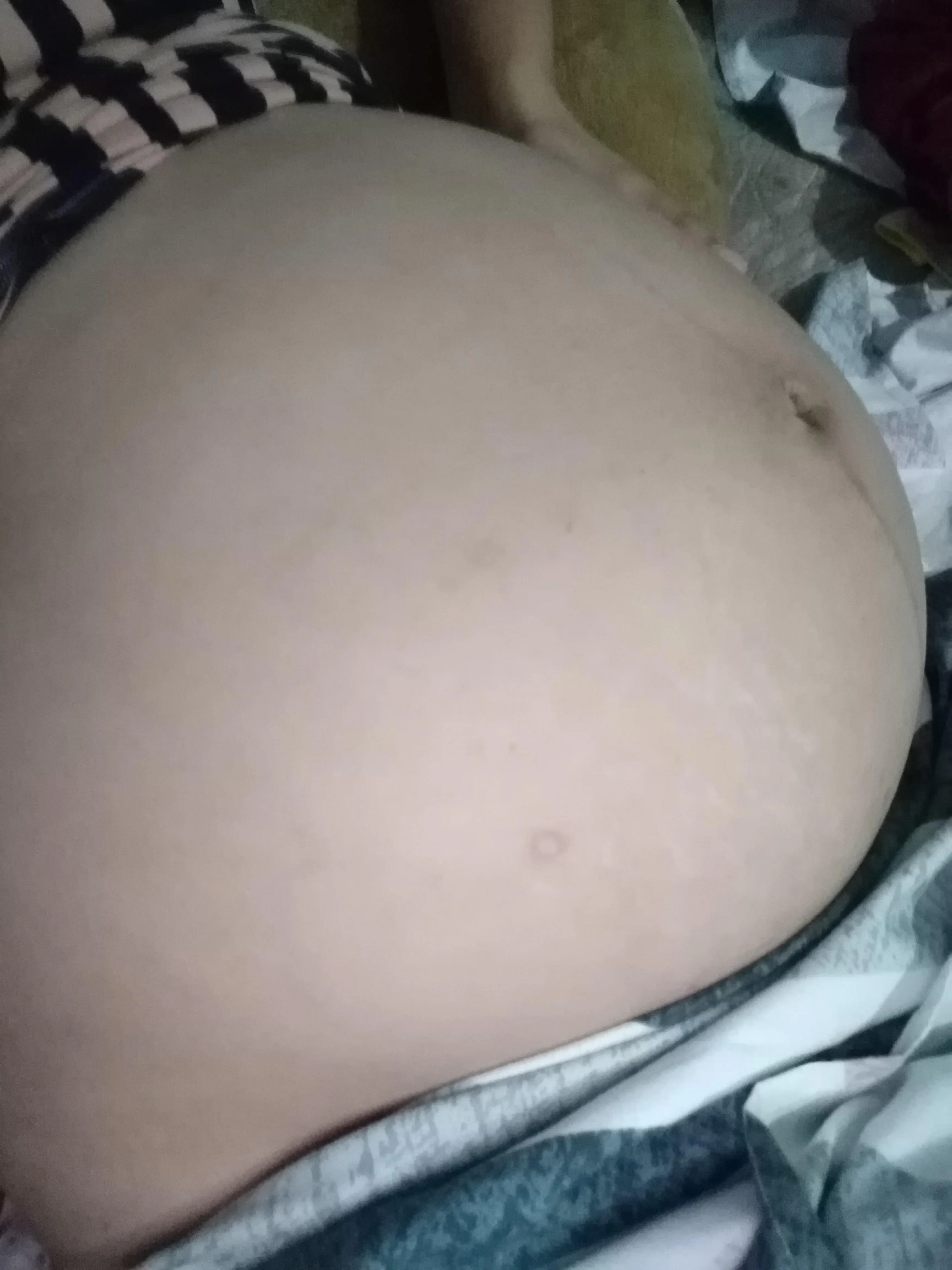 Do you want to see more of an 8-month pregnant woman?