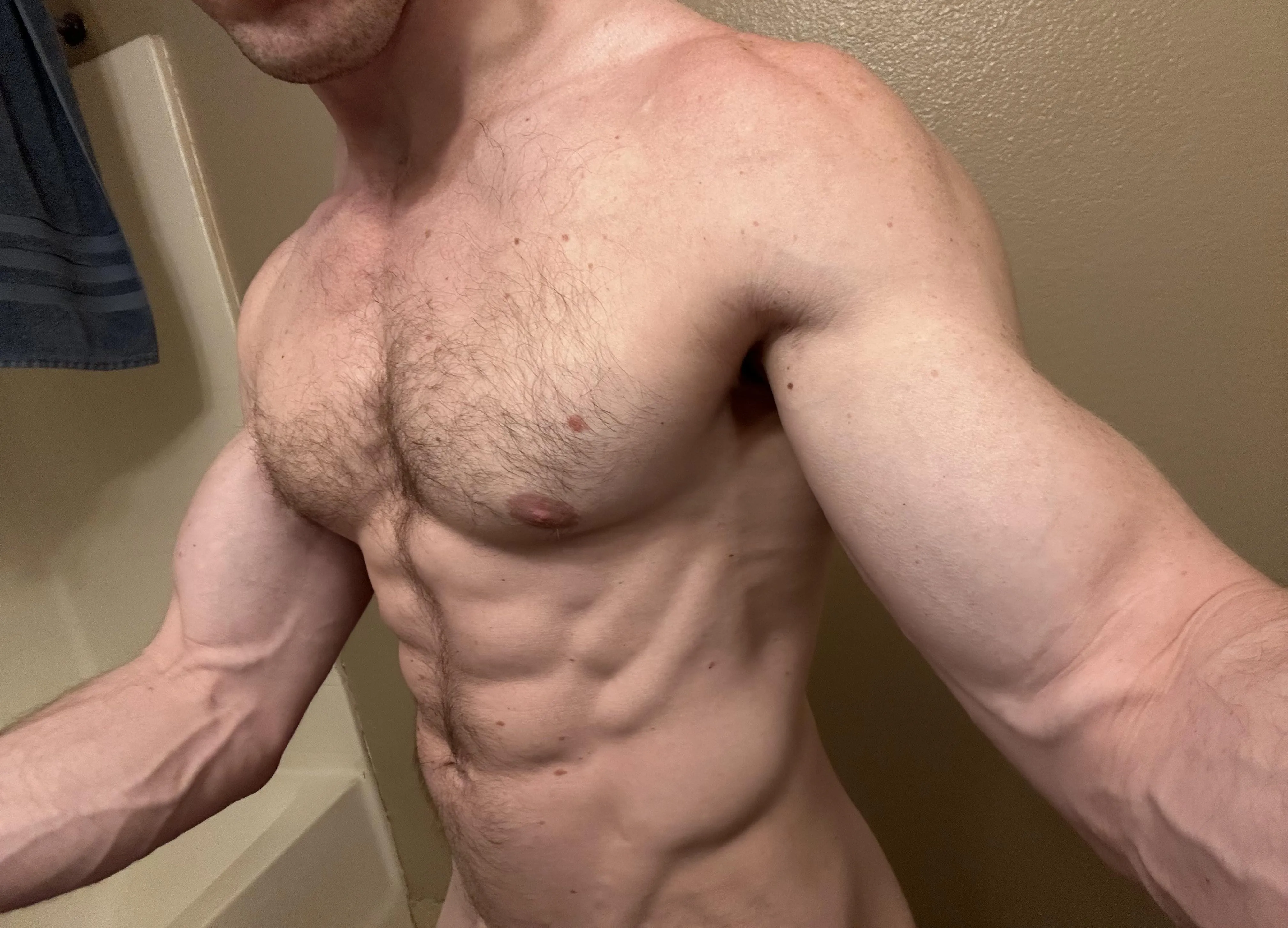 Flexin' my biceps for you