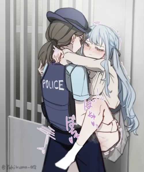 I love raping girls I see on my patrols~. What are they going to do, call the cops~?