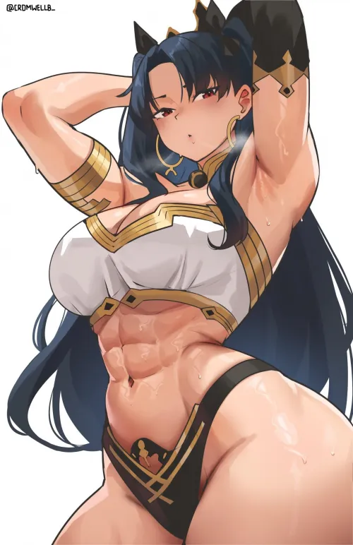Ishtar being hitting the gym (By cromwellb)