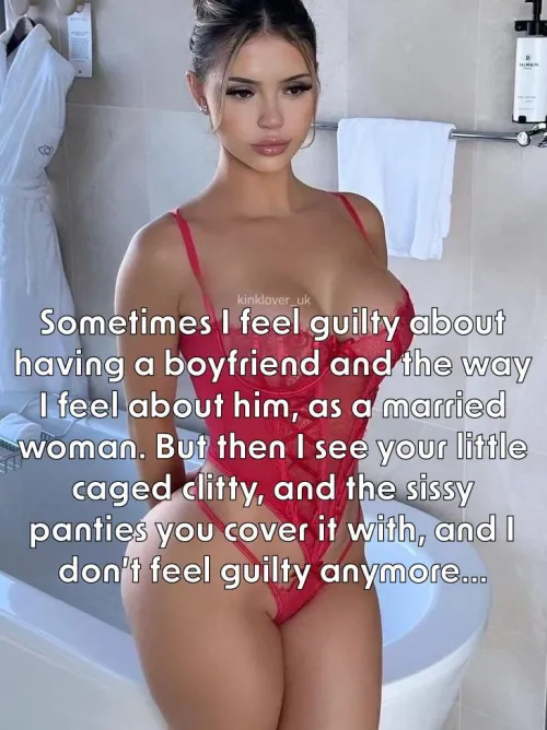 She should never feel guilty - she deserves the best, a real man. [ImageFap: kinklover_uk]