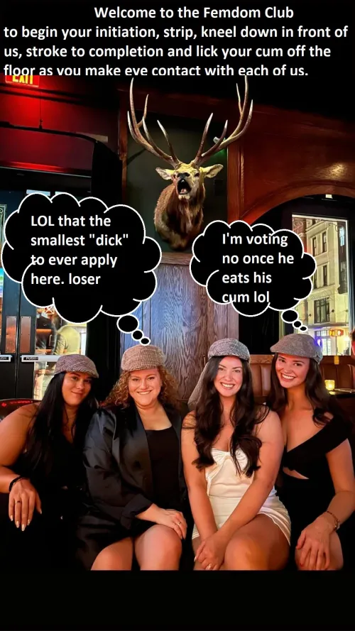 trying to enter the femdom club