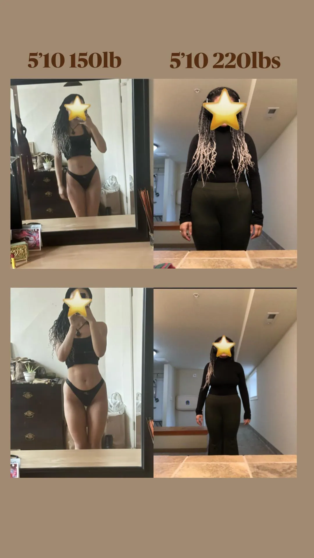 Very happy with my progress. Wanted to share :) [8 months 70lbs]