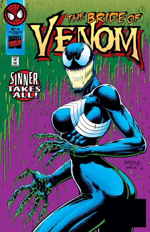 Anne Weying briefly as She-Venom [Venom: Sinner Takes It All (1995), #3]