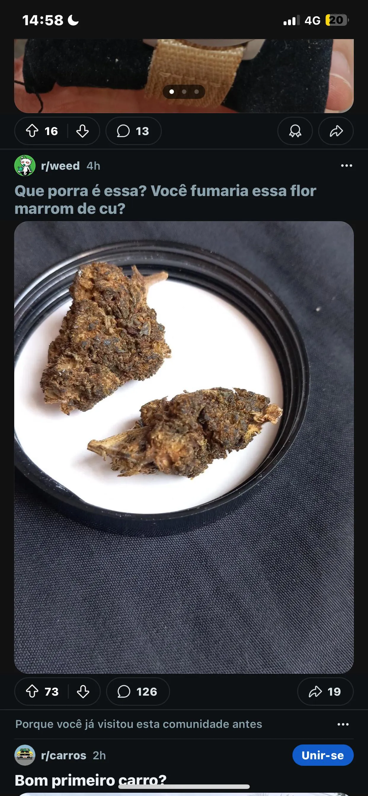 Gringos falando mal do que por aqui é fumável. incrível a diferença de paladar viu