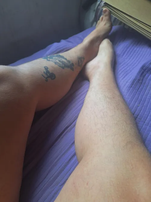 I love rubbing my legs every morning!