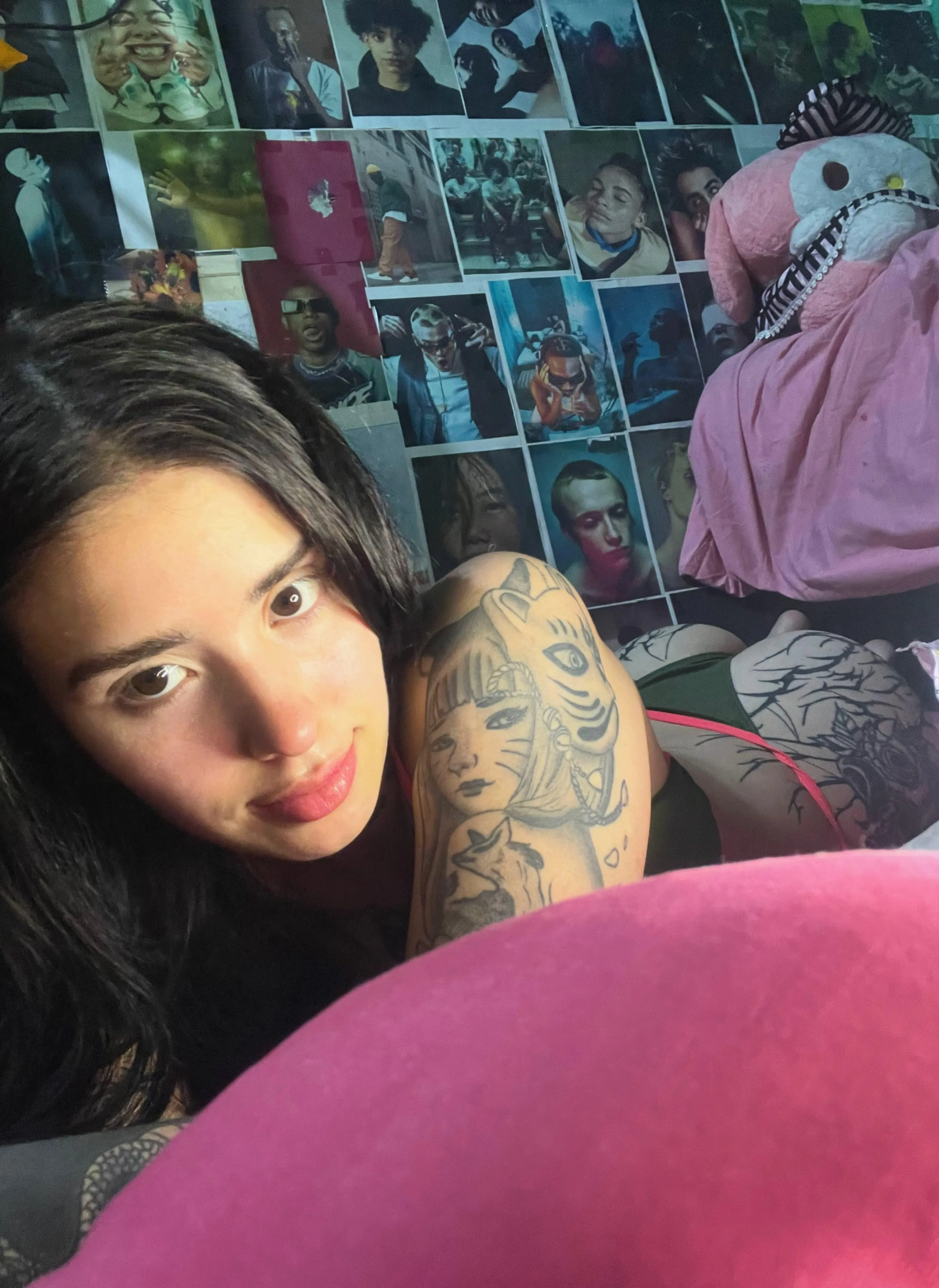 lying in bed thinking of something kinky