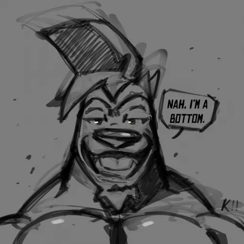 Sketch of @arts_of_indie*go’s Taz [M] (art by me)